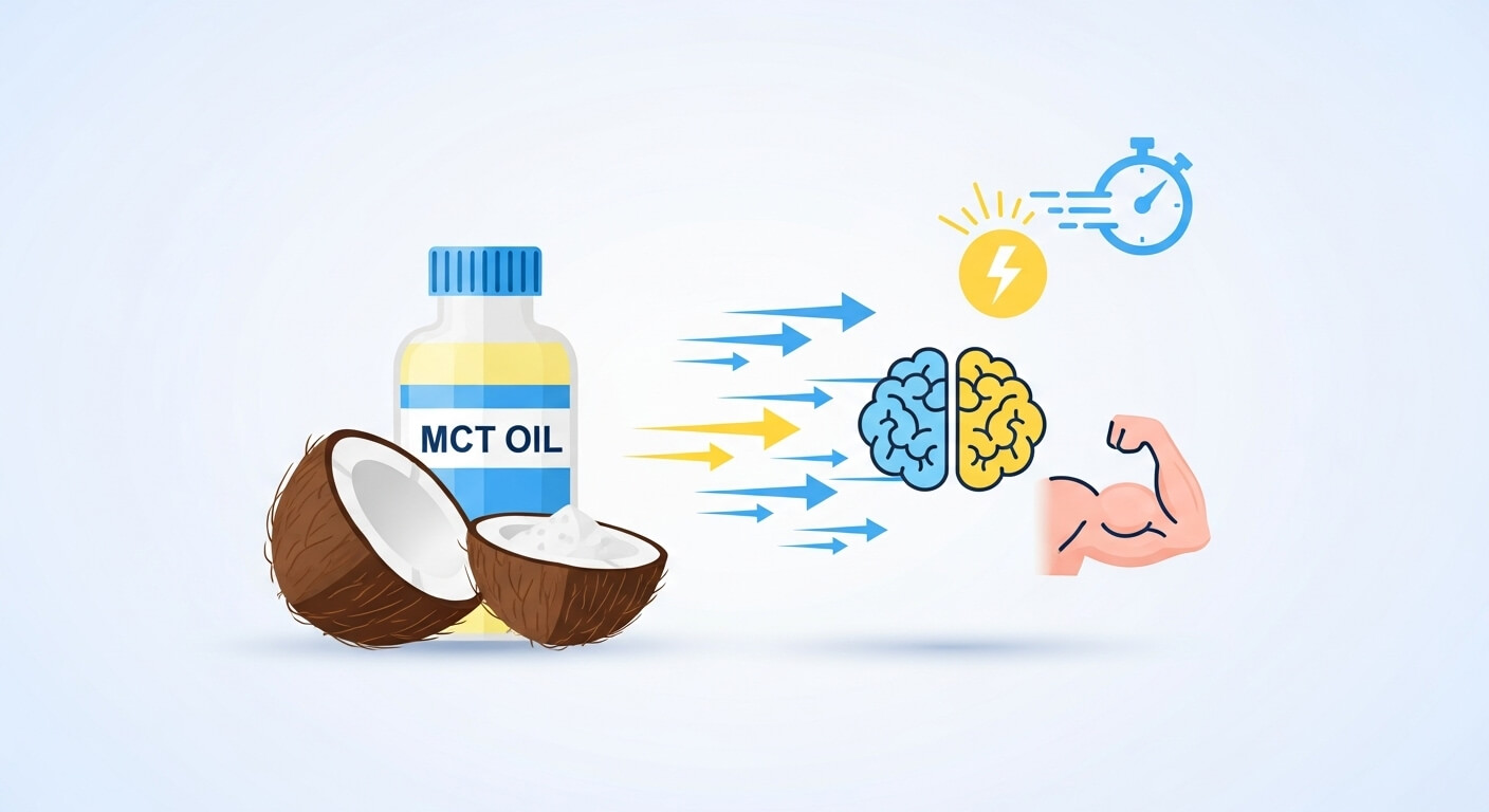 MCT 오일 &ndash; 빠른 대사와 체지방 감량에 최적화