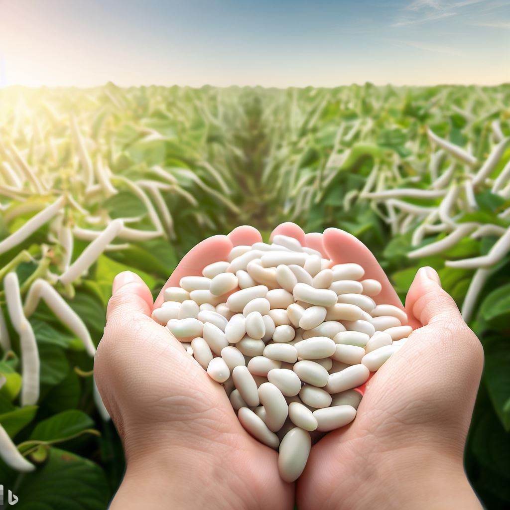 흰강낭콩 농장의 흰강낭콩