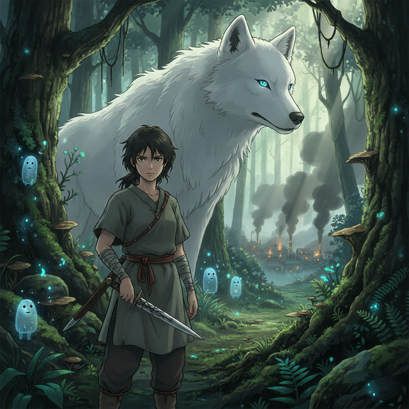 모노노케 히메, 파괴와 공존 사이에서 길을 잃은 인간성