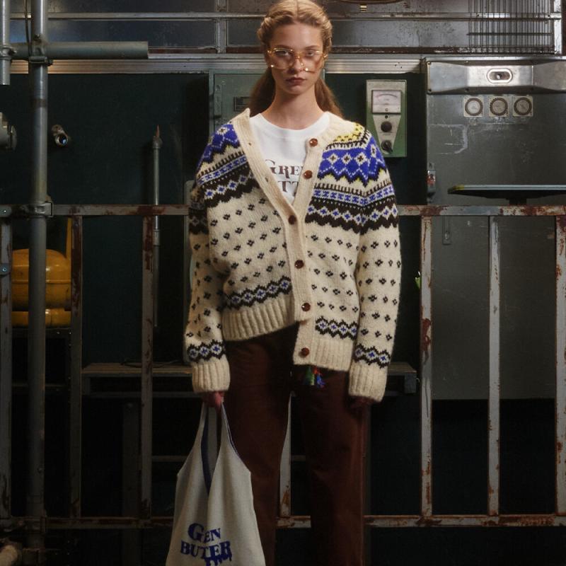 정식매장판2 그린버터 Bohemian nordic cardigan butter