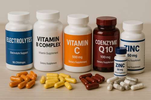 전해질 비타민 아연 프로바이오틱스