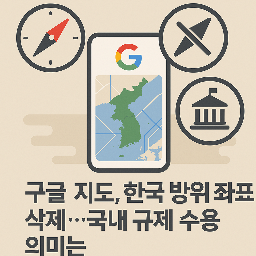 구글지도 한국방위좌표 삭제 국내 규제 수용