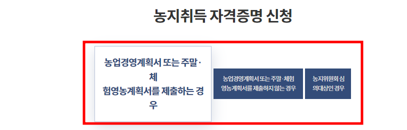 계획서 제출한경우, 하지않은경우, 농지위원회 심의대상인경우