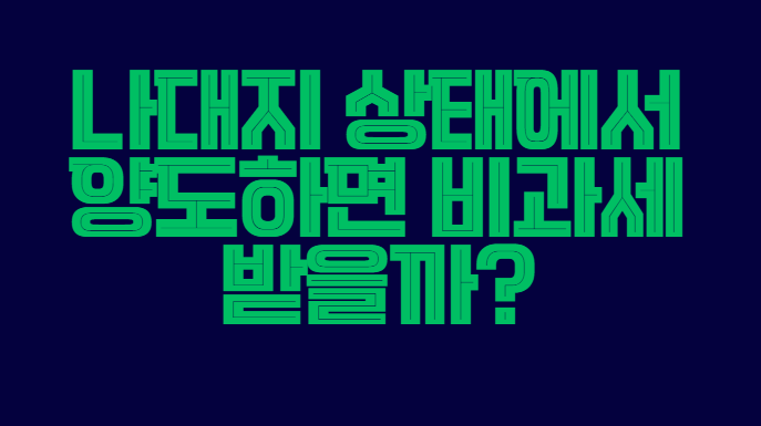 나대지_상태