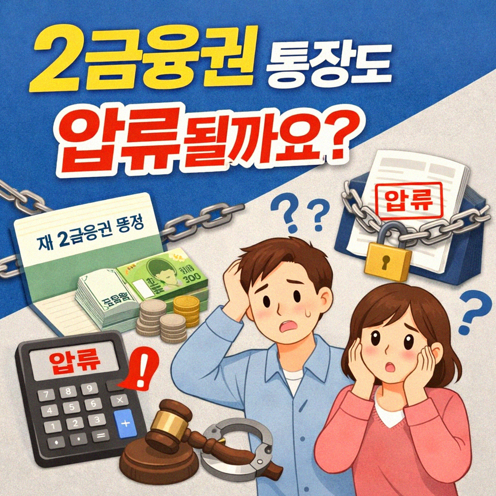 2금융권 통장 압류, 어디까지 될까