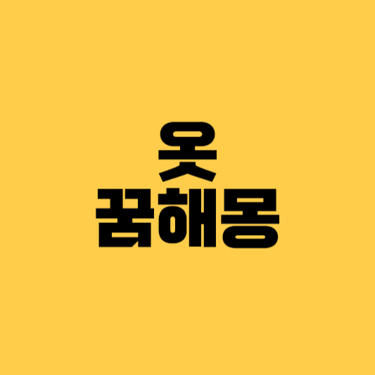 옷 꿈해몽 옷꿈 검은옷꿈 옷선물꿈