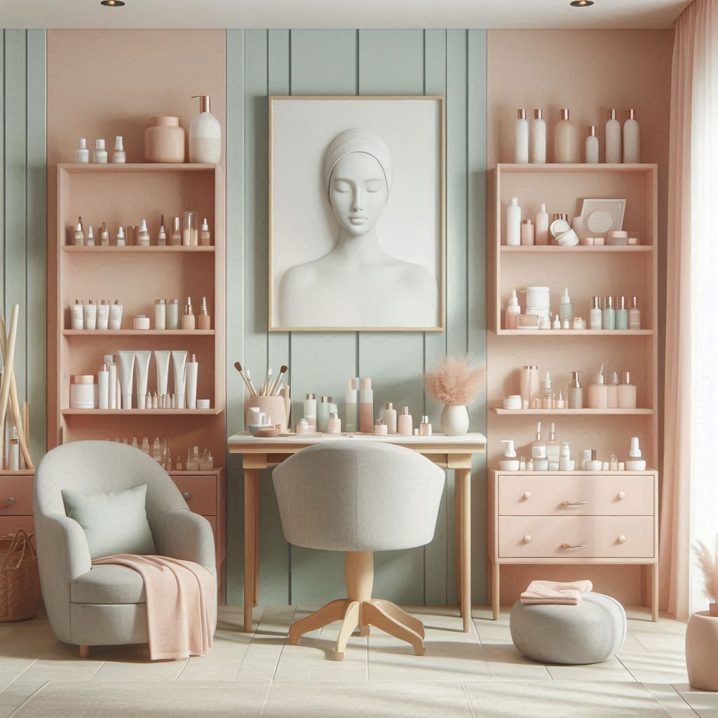 피부,체형관리 샵 배경