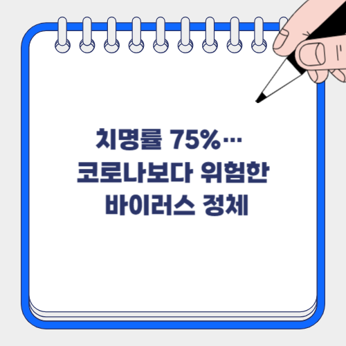 ⚠️ 코로나보다 치명률 높은 니파바이러스, 증상 총정리!