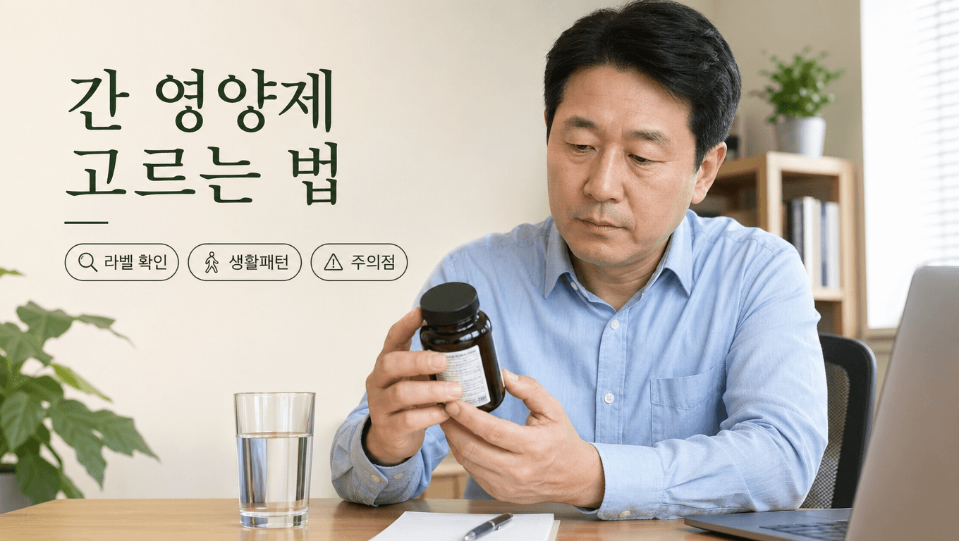 간 영양제 라벨 확인 기준