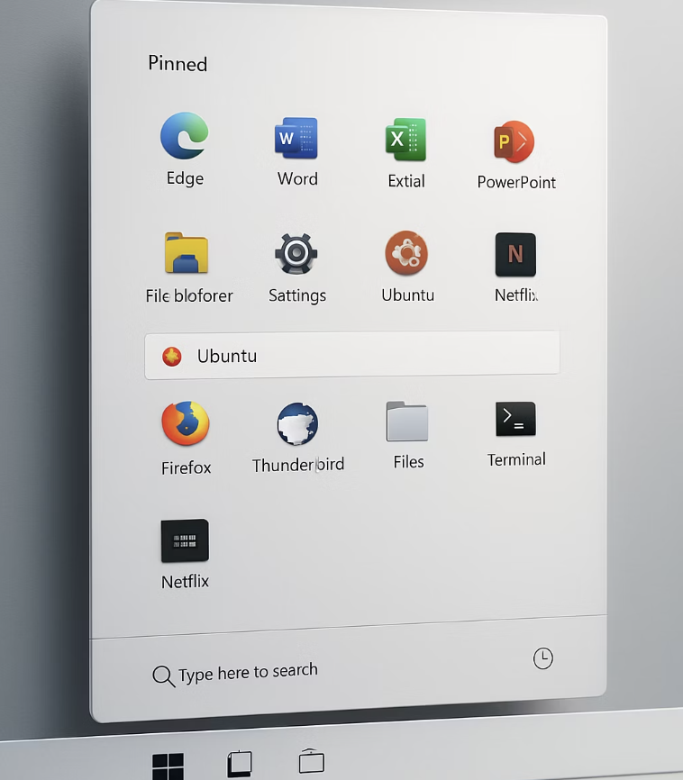 윈도우 시작 메뉴에 리눅스 앱 등록하기