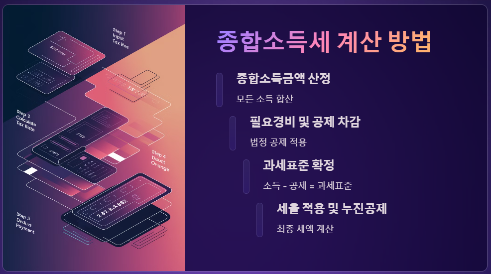 종합소득세 과세표준 2025년 기준과 세율 구간