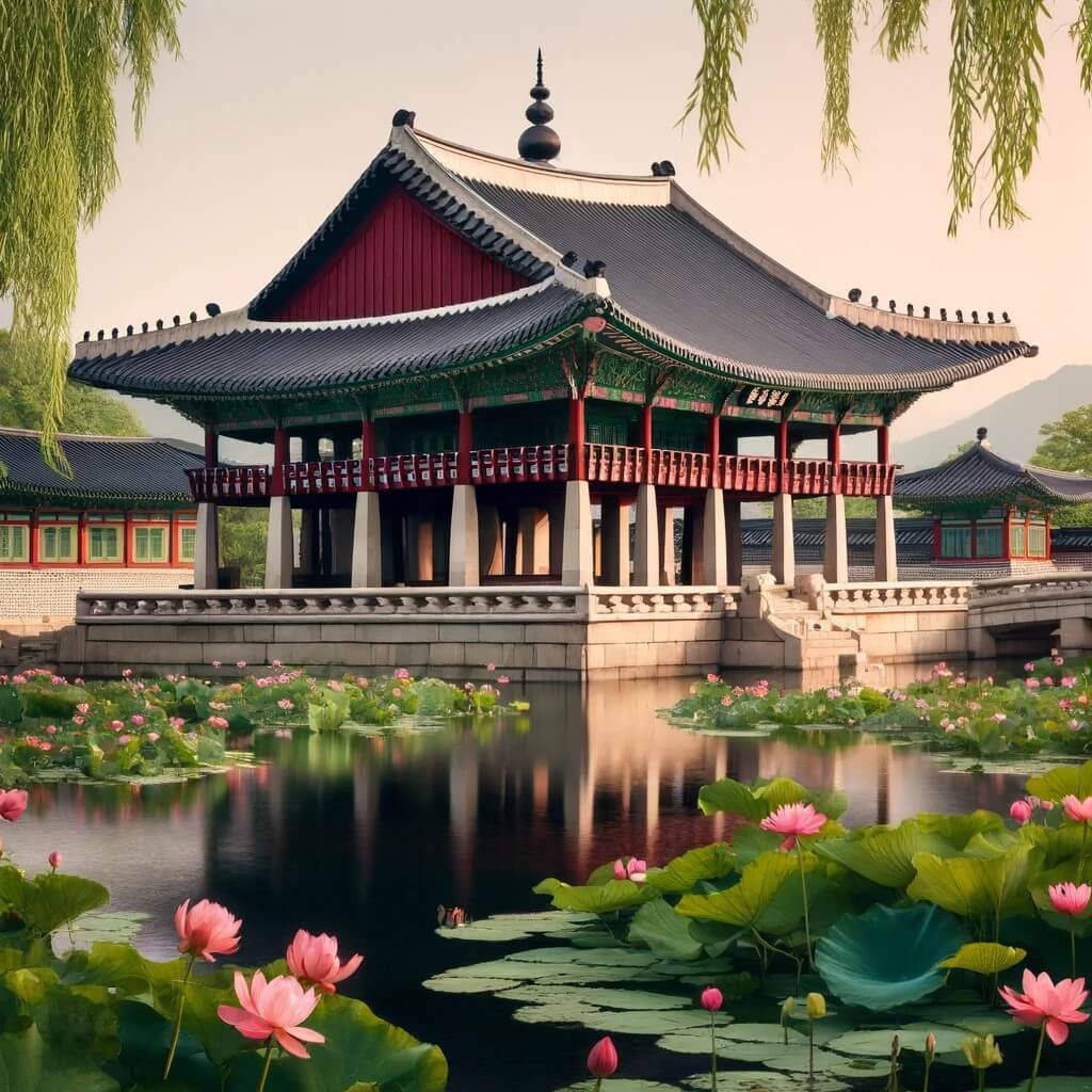 전통 한국 궁궐 관련 사진