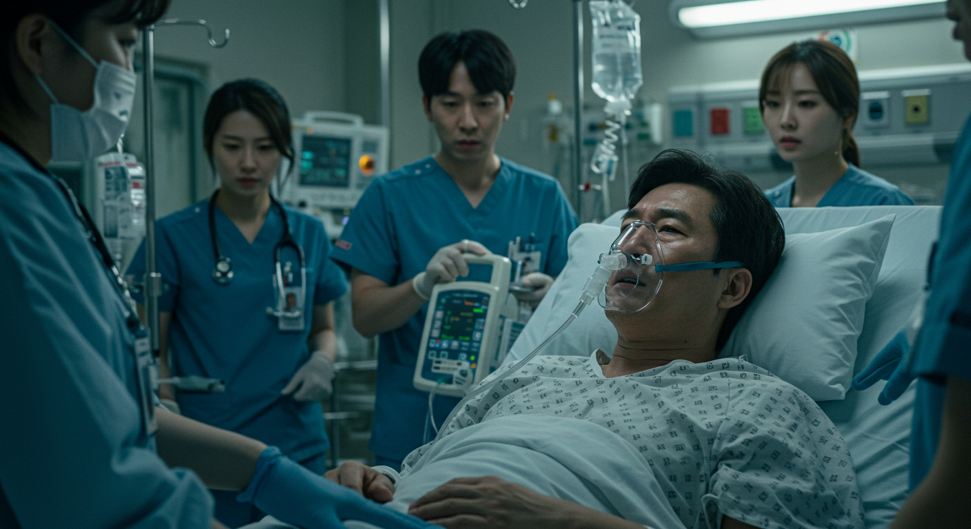 협심증 증상으로 입원 치료중 예시 2