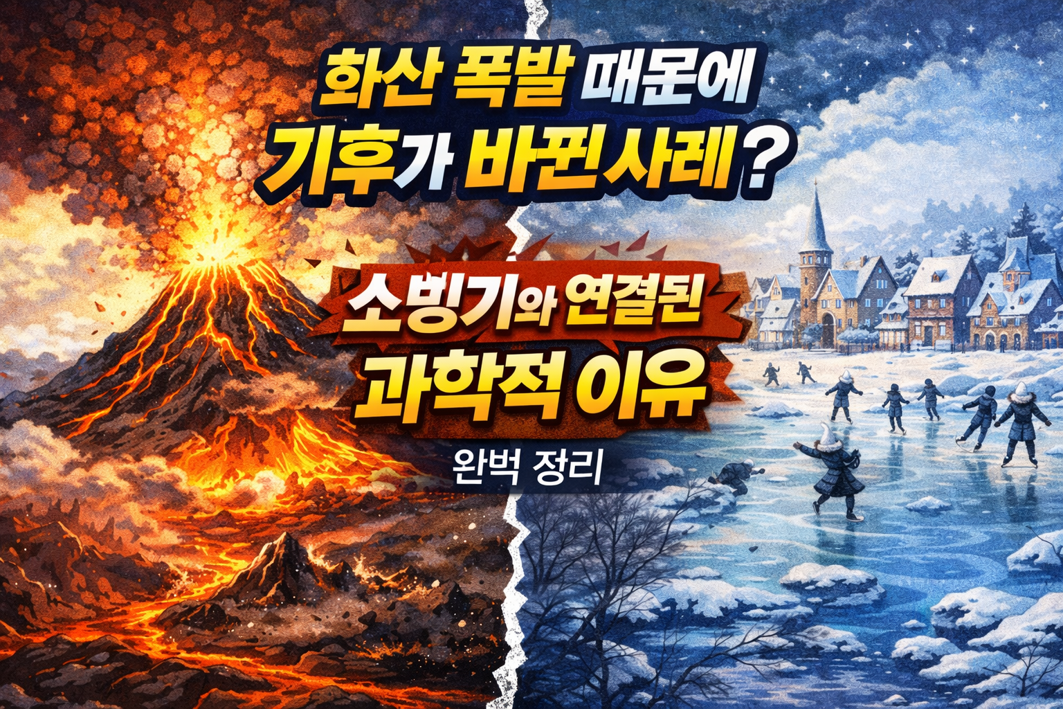 화산 폭발이 기후를 바꾼 실제 사례 (소빙기와의 충격적 연결)