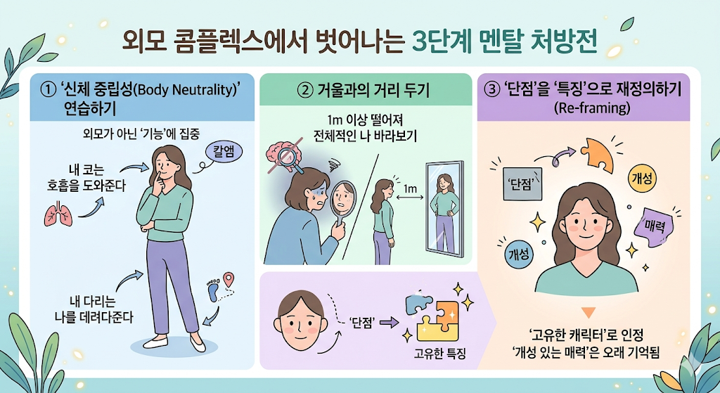 외모 콤플렉스에서 벗어나는 3단계 멘탈 처방전