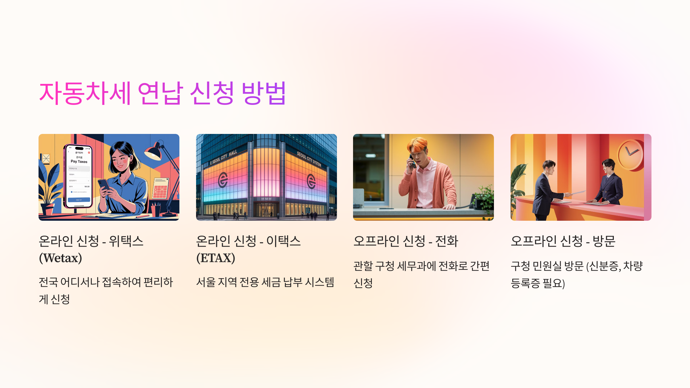 📝 자동차세 연납 신청 방법