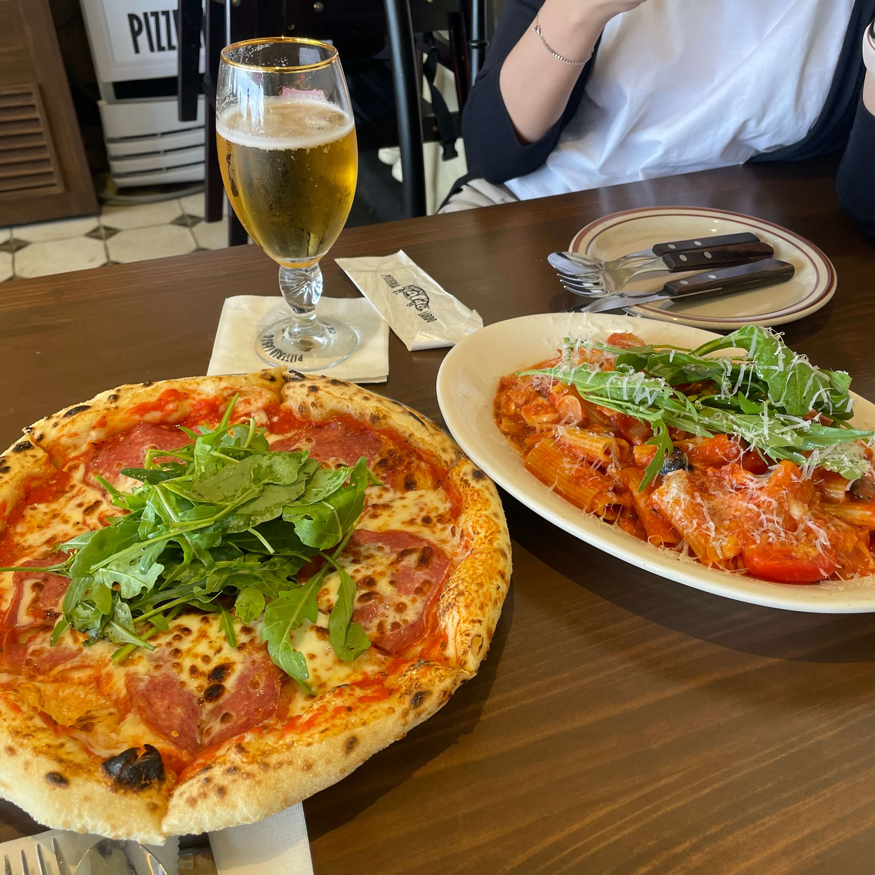 피자와 파스타 그리고 생맥주 사진