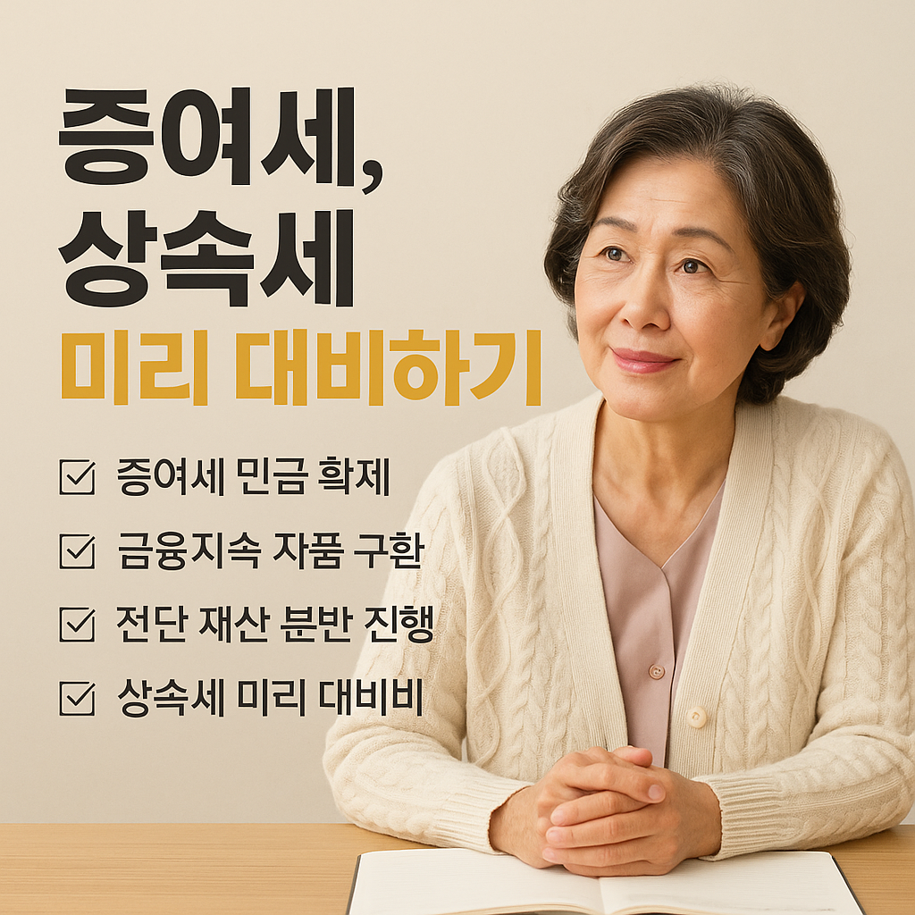 증여세&middot;상속세 미리 대비하는 전략