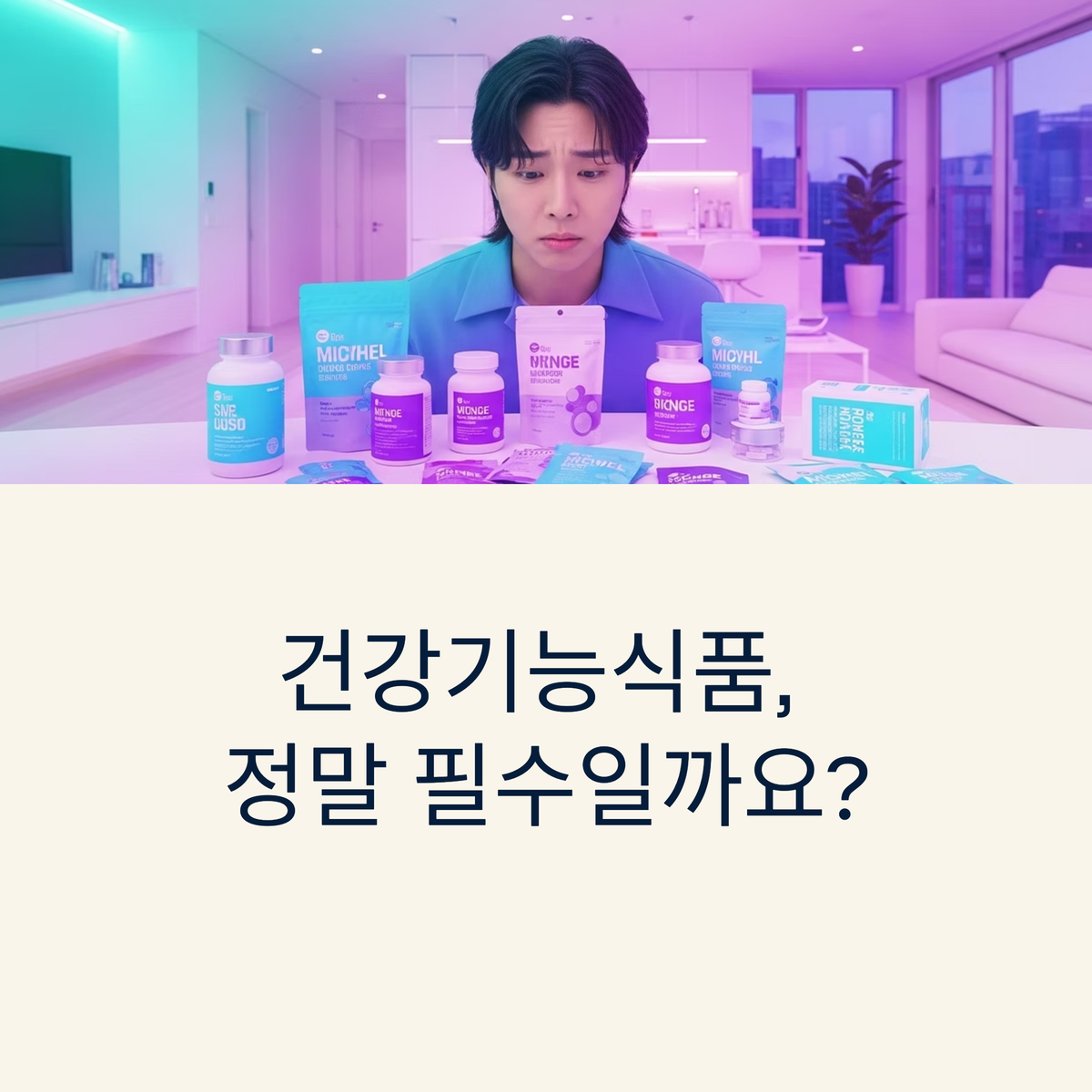 건강기능식품, "이거 꼭 먹어야 해?"