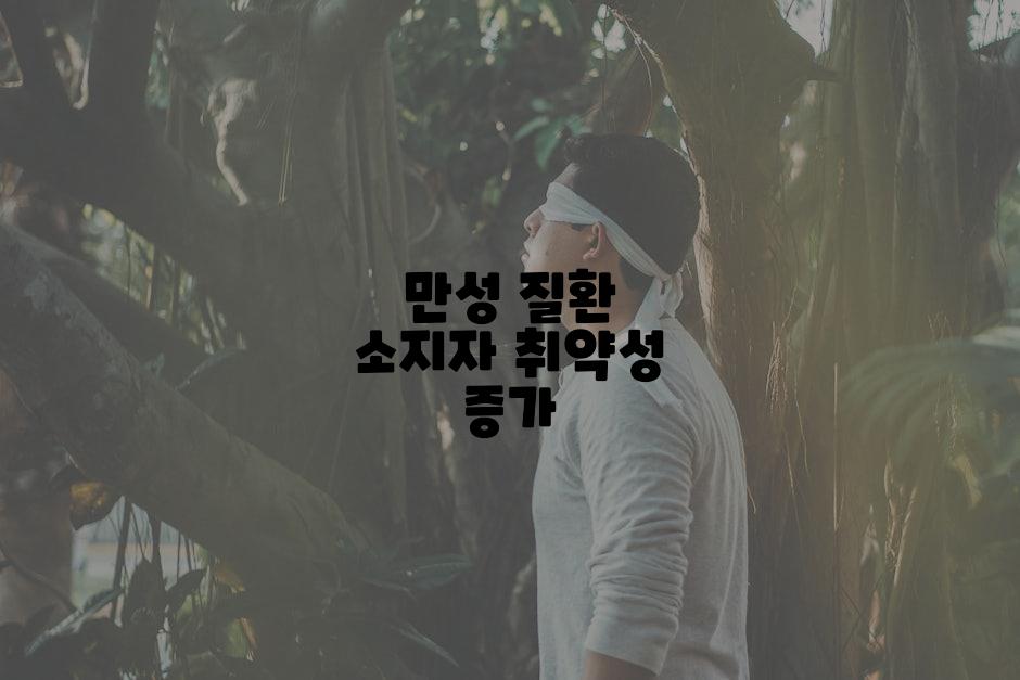 만성 질환 소지자 취약성 증가