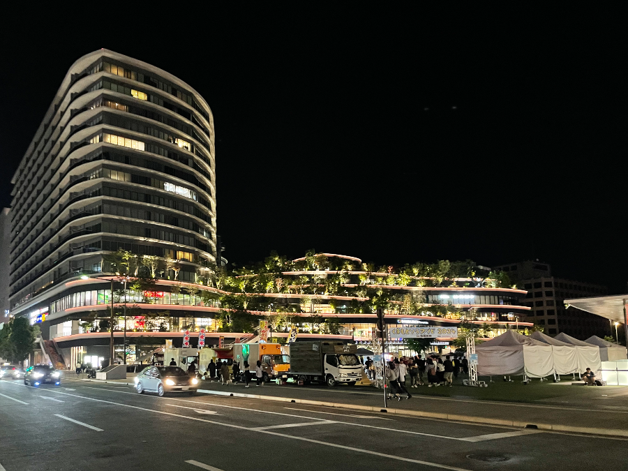 구마모토 사쿠라마치 백화점 야경