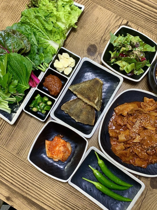 스트레스 날리는 쌈밥