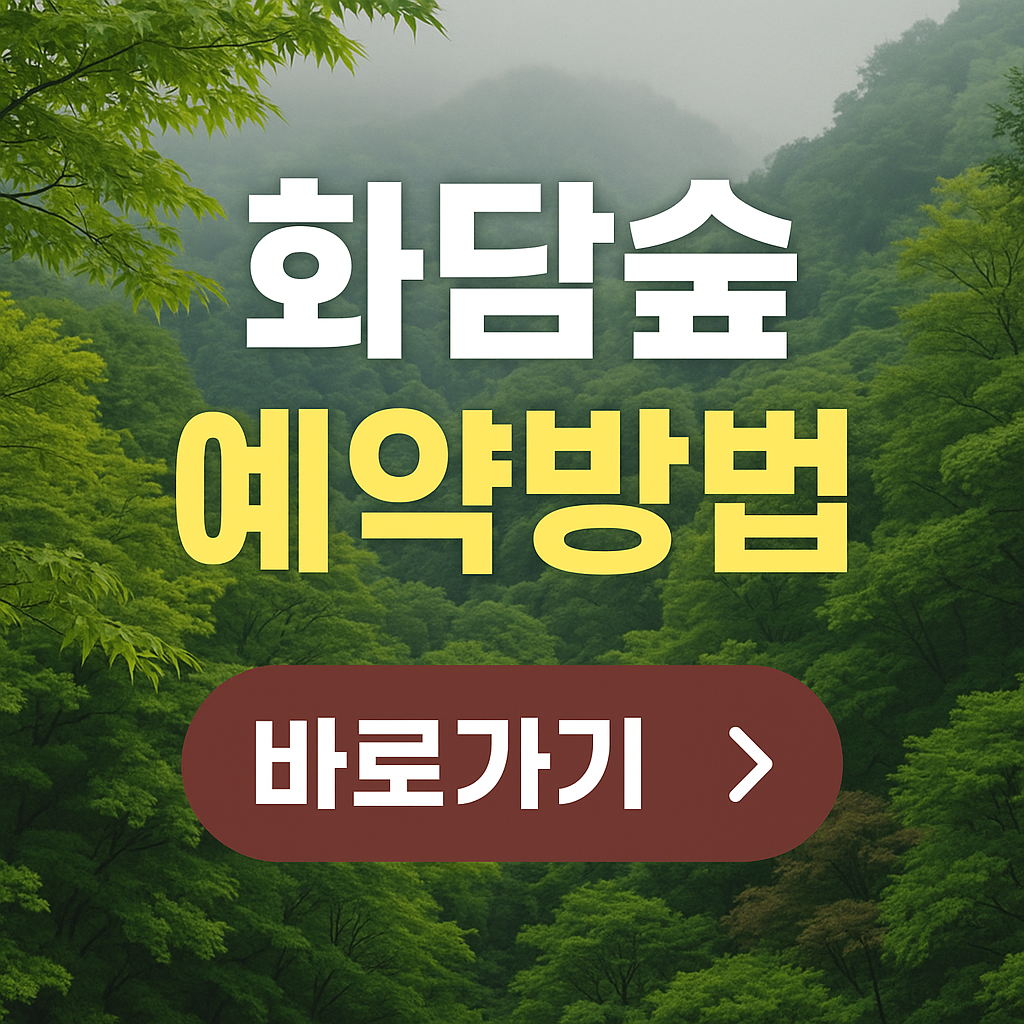 주말 근교 나들이 화담숲 예약방법 모노레일