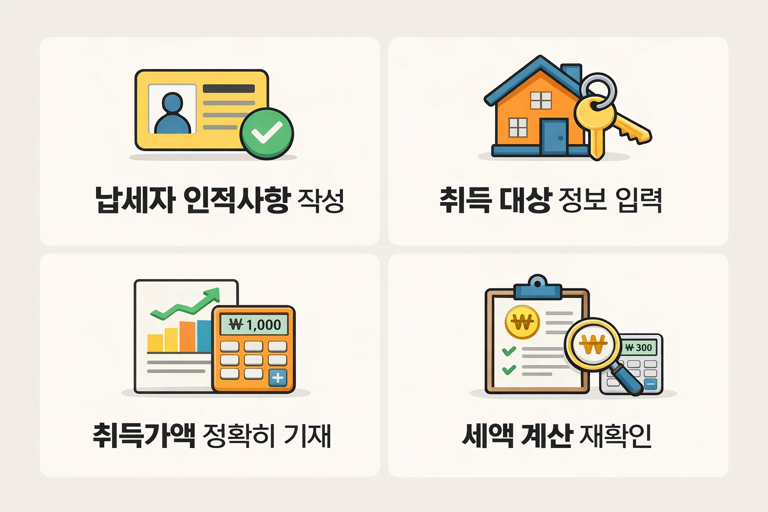 세액 계산까지 항목별로 정리한 취득세 신고서 작성 기준 이미지