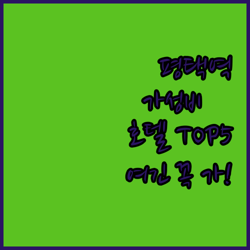 평택역 숙소 추천 가성비 좋은 호텔 ..