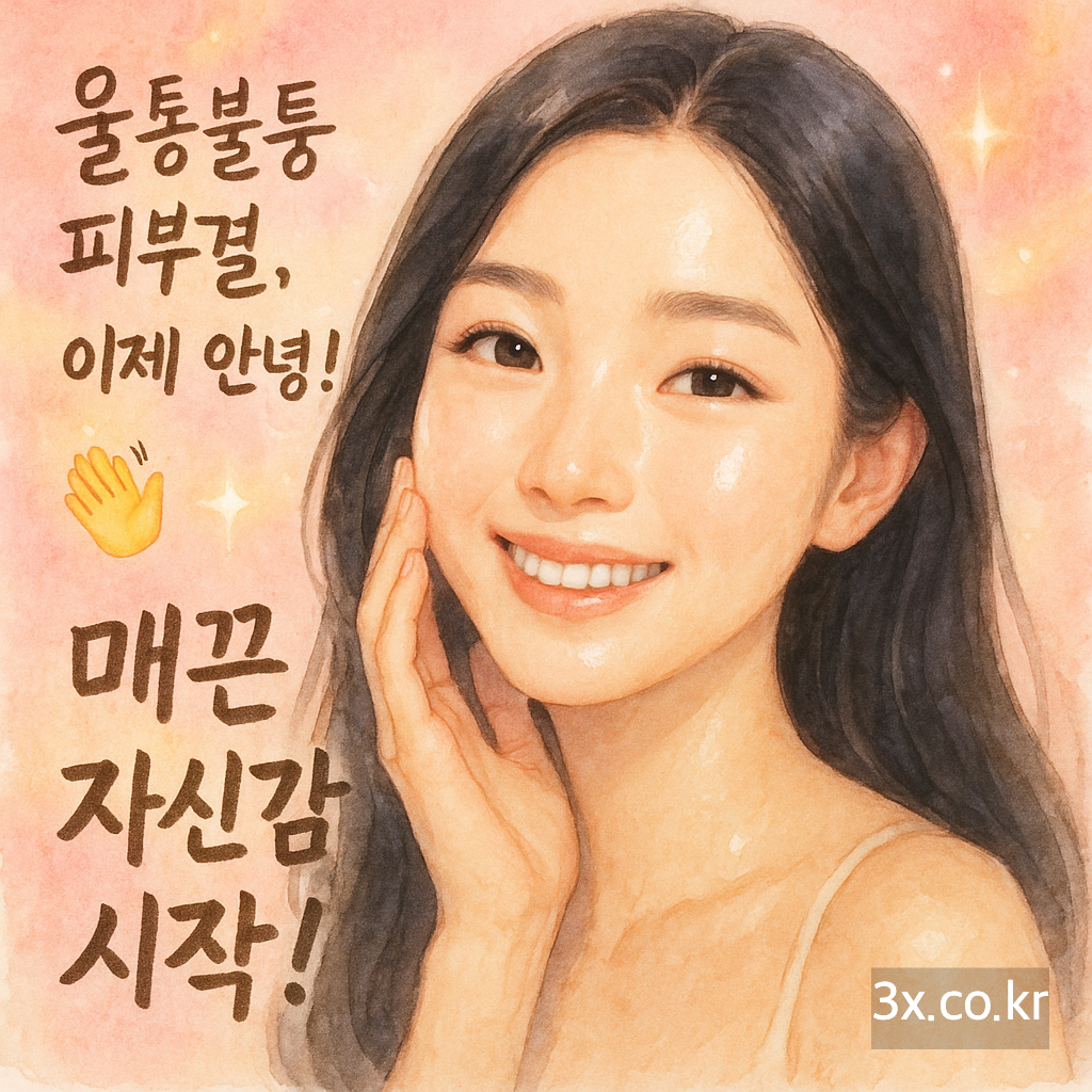 울퉁불퉁 피부결, 이제 안녕! 👋 매끈 자신감 시작!