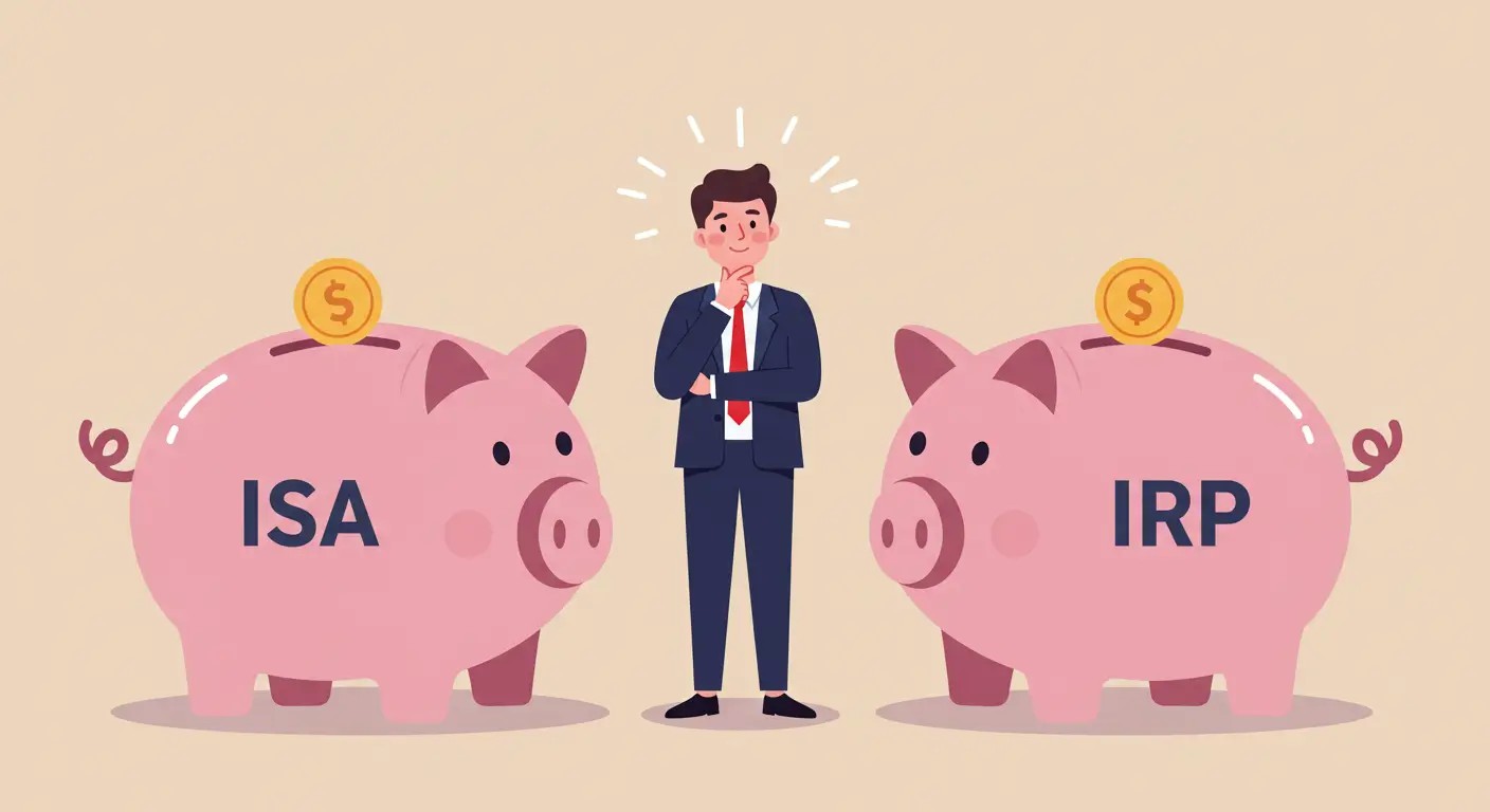 ISA 계좌와 IRP 계좌의 특징을 비교하며 고민하는 사회초년생