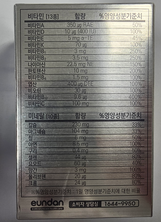 멀티비타민성분