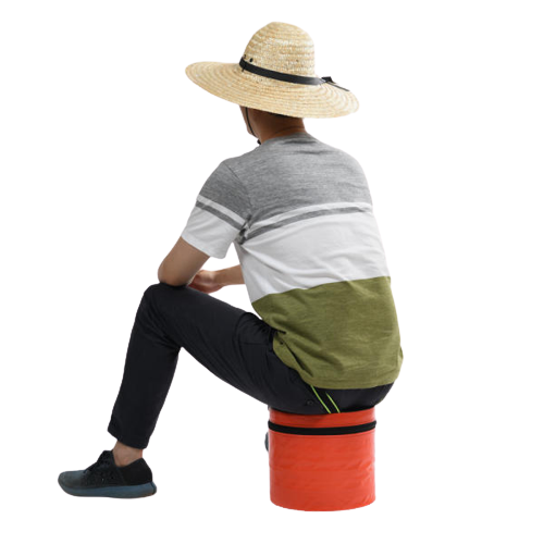 방석위에앉은농부