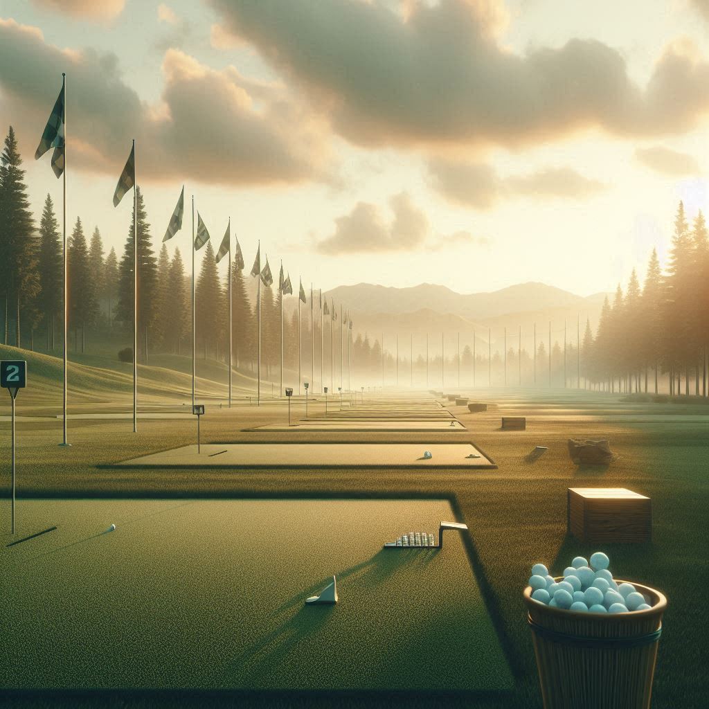 실외골프연습장 배경