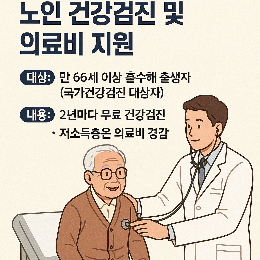 노인 건강검진 및 의료비 지원 총정리