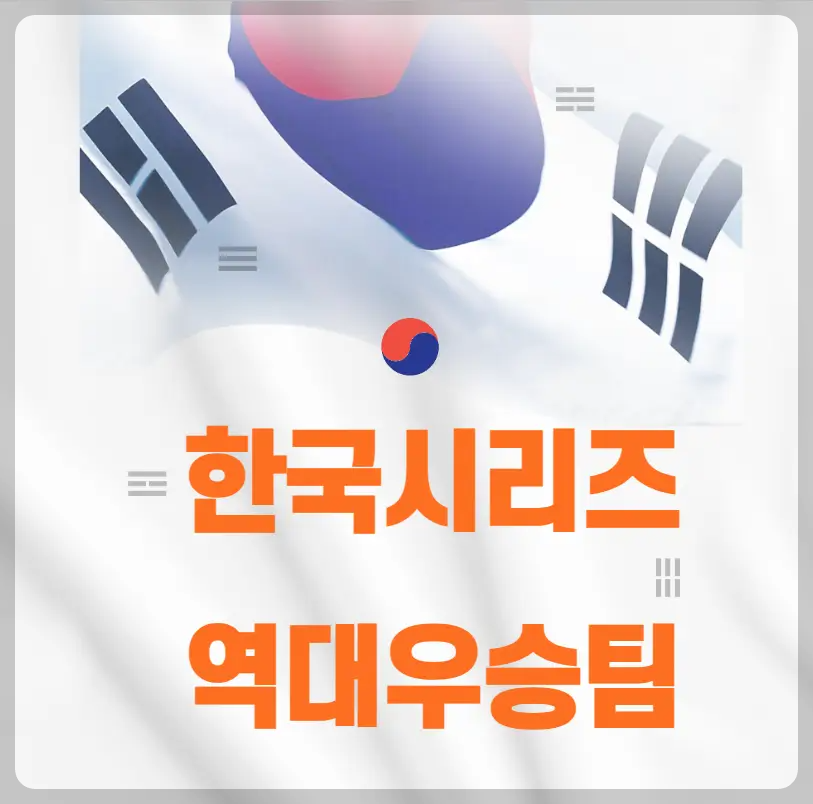 한국시리즈 역대 우승팀