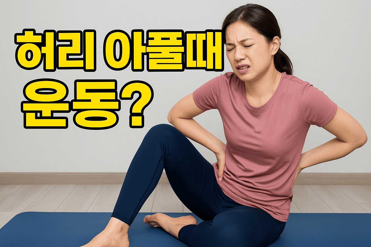 허리 아플 때 운동해도 될까요?