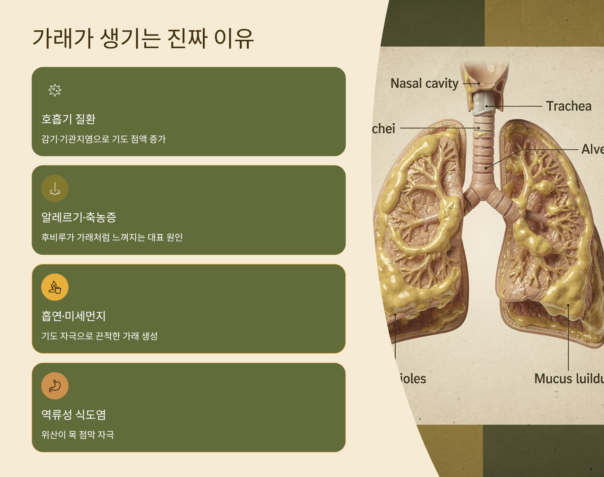 가래가 생기는 진짜 이유