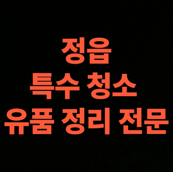 정읍 고독사청소 업체