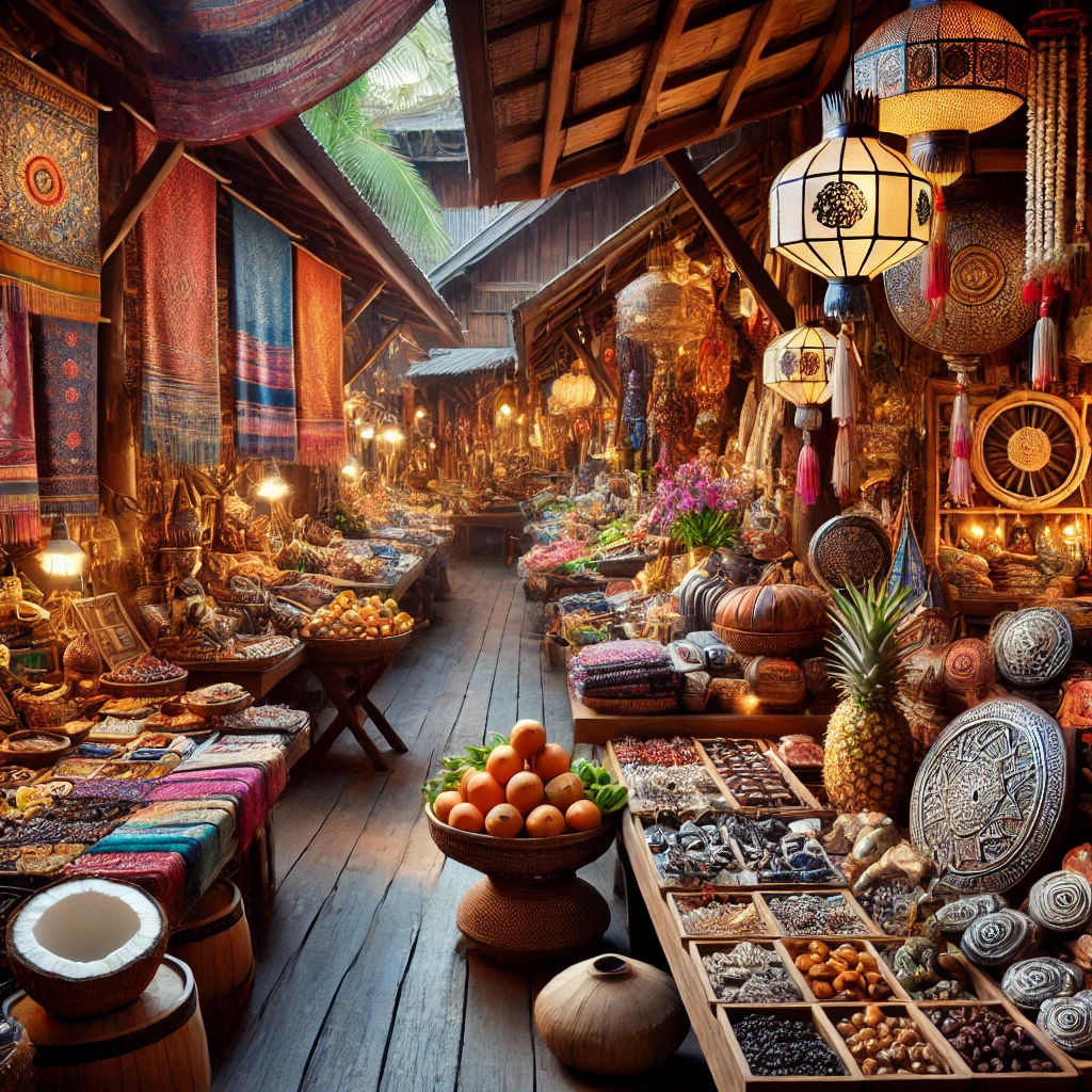 태국 전통공예품 시장