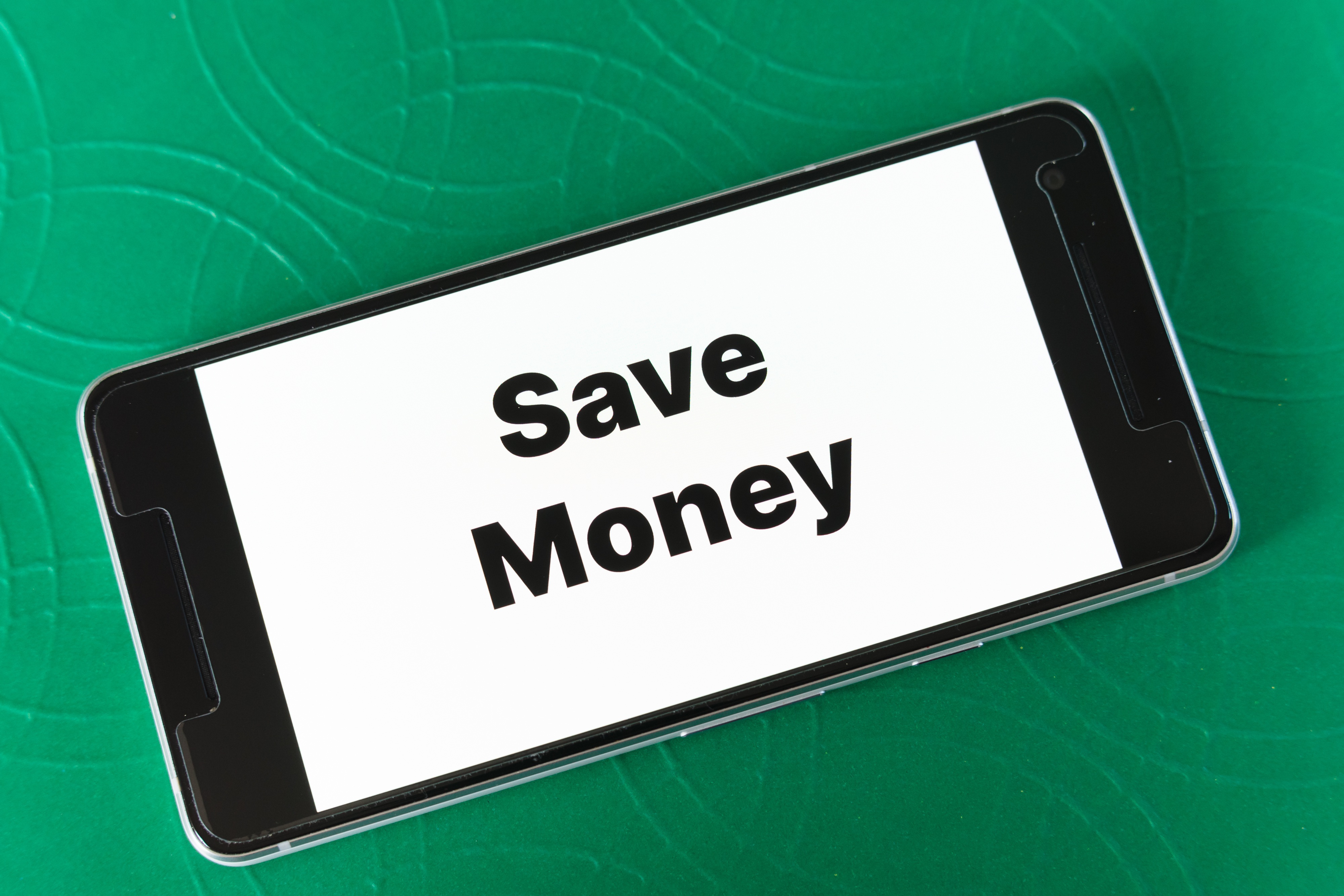 save money 가 적힌 폰화면