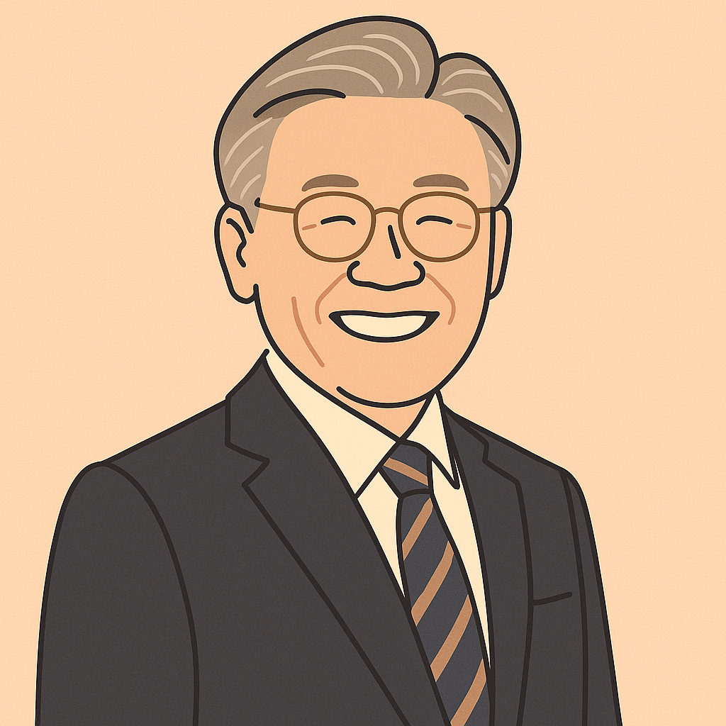 더불어민주당 이재명 후보 일러스트