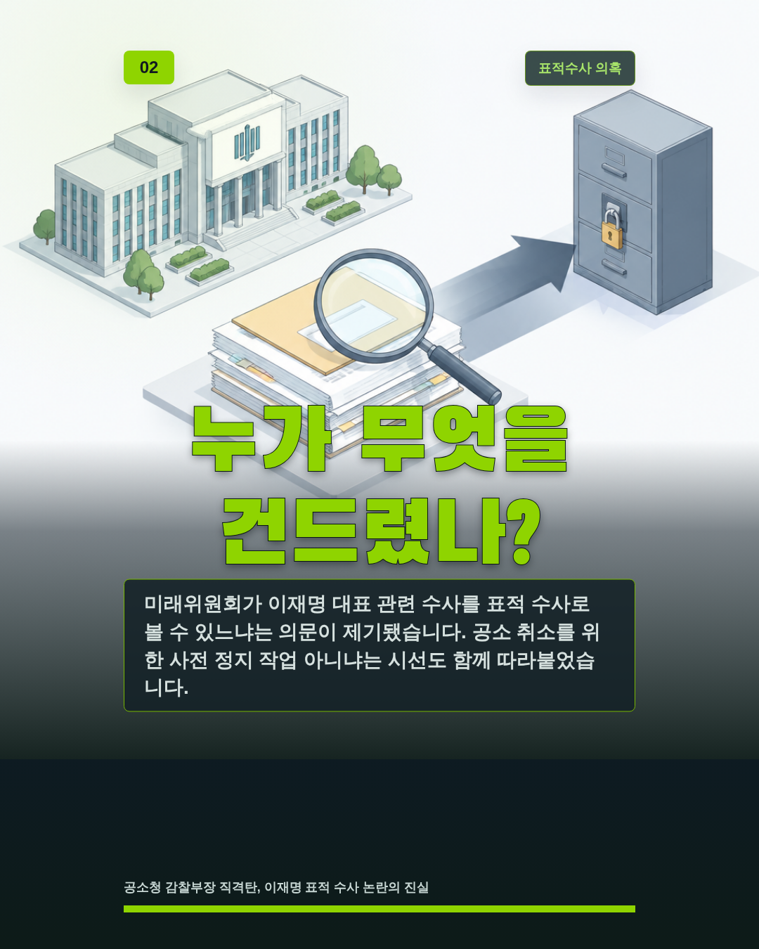 누가 무엇을 건드렸나?