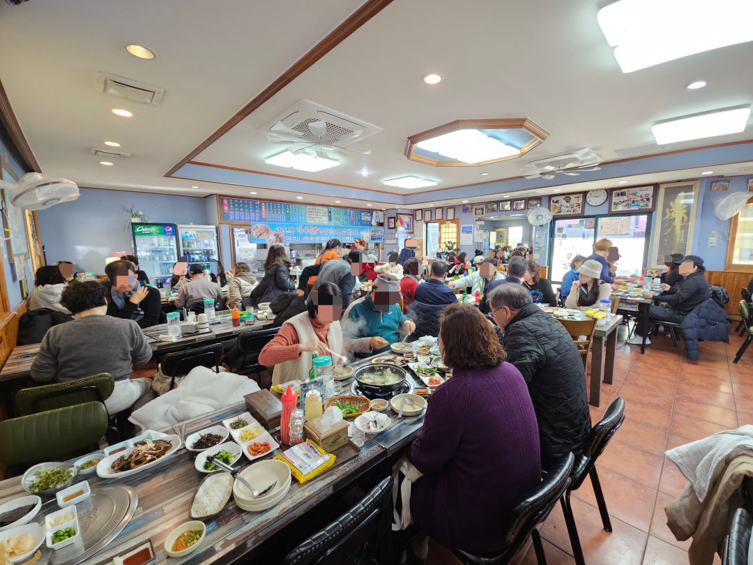 모슬포 부두식당 내부