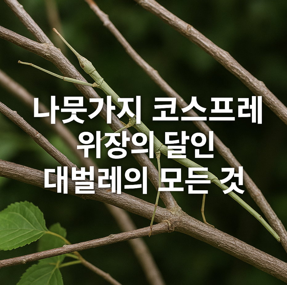 나뭇가지 코스프레, 위장의 달인 대벌레의 모든 것