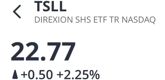 tsll주가