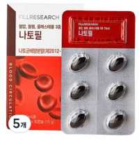 필리서치 나토필 나토키나제 혈압 혈행 콜레스테롤 영양제 15g, 30정, 5개