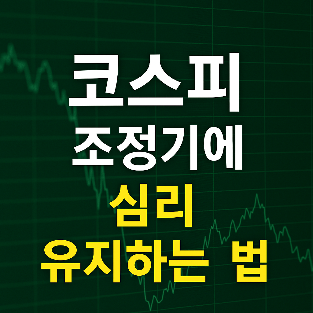 코스피 조정기 심리유지법