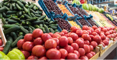 전통시장 과일판매