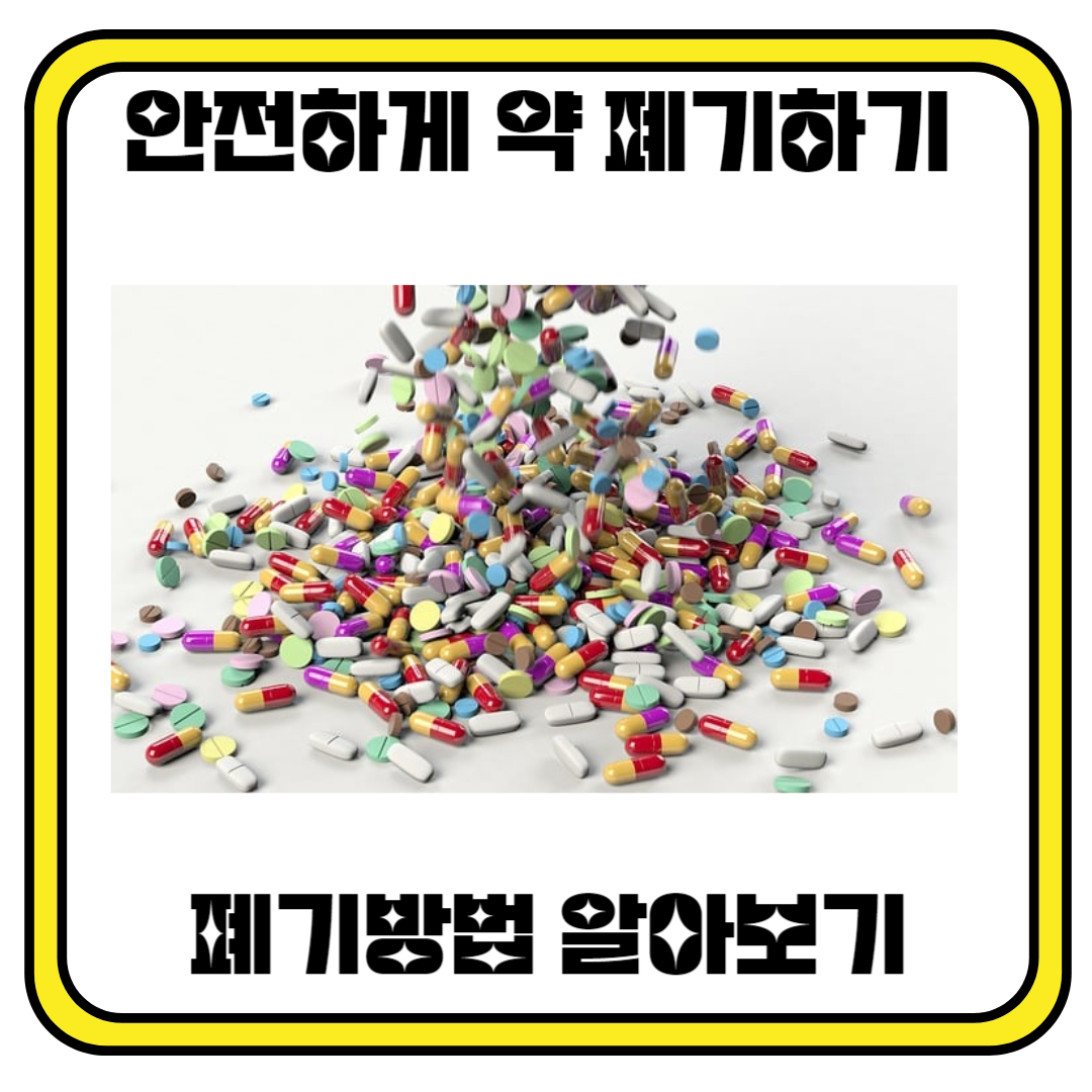 안전하게 약 폐기하기